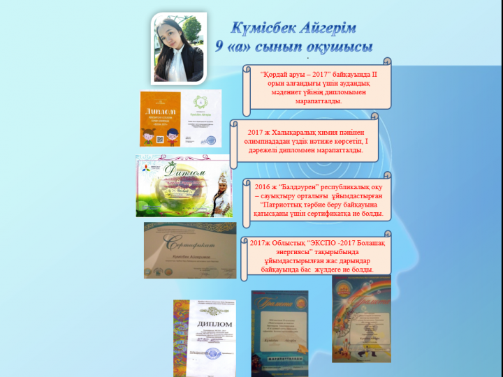 Оқушылар жетістіктері