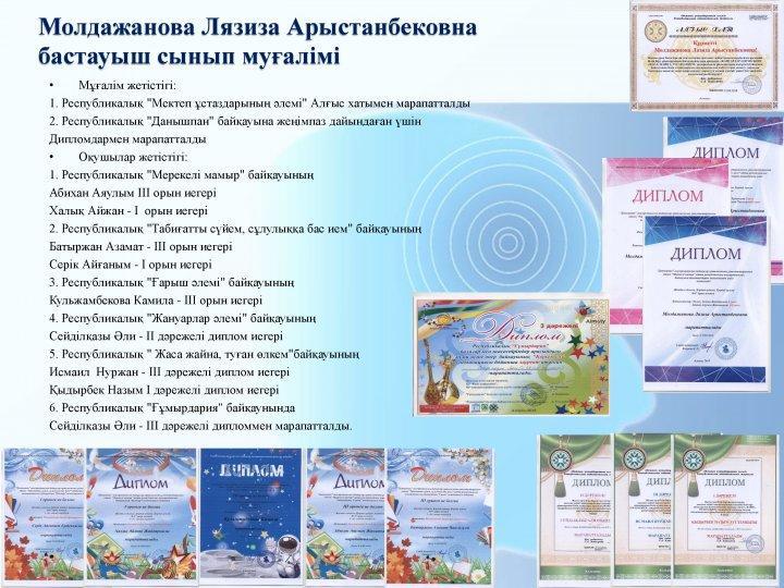 Мұғалімдер жетістігі
